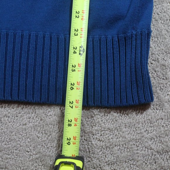 Moda International Size S Teal Deep V Neck Sweater - Picture 6 of 6